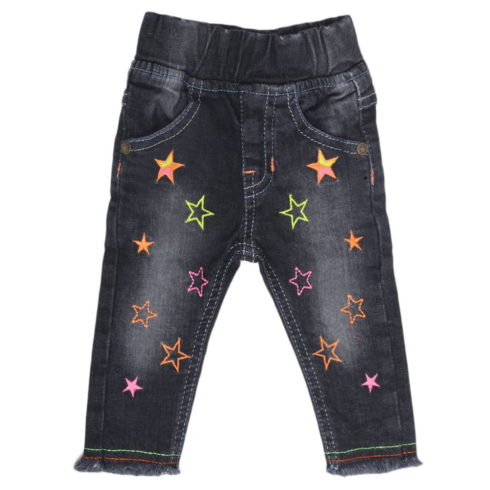 Newborn Girls Pant Denim - Black, Kids, NB Girls Shorts Skirts And Pants, Chase Value, Chase Value