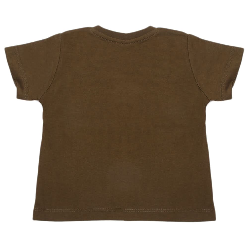 Boys Half Sleeves T-Shirt - Olive Green, Boys T-Shirts, Chase Value, Chase Value