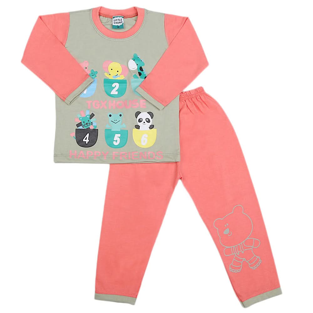 Boys Full Sleeves 2 Pcs Suit - Pink, Kids, Boys Sets And Suits, Chase Value, Chase Value
