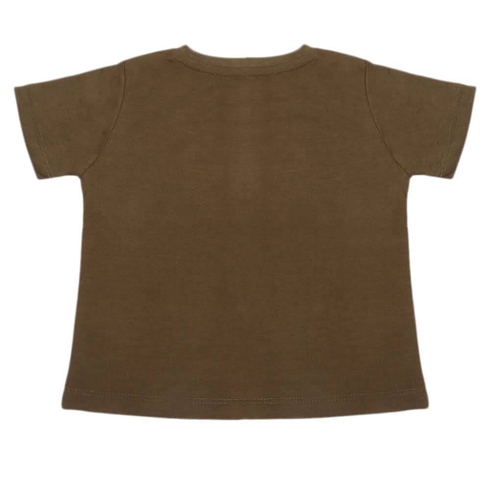 Boys Half Sleeves T-Shirt - Olive Green, Boys T-Shirts, Chase Value, Chase Value