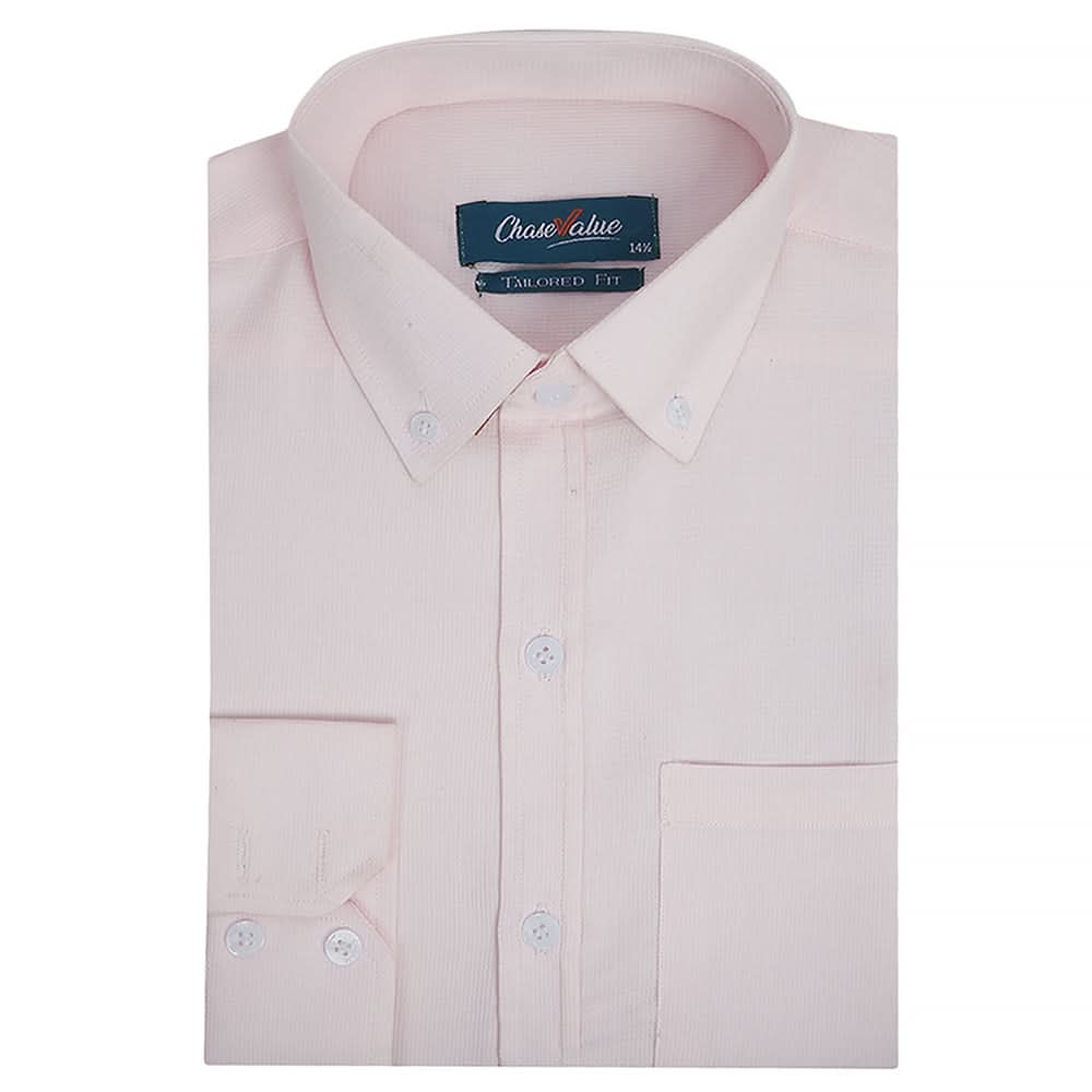 Men's Formal Shirt - Baby Pink, Men, Shirts, Chase Value, Chase Value