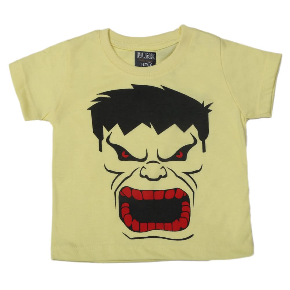 Boys Half Sleeves T-Shirt - Yellow, Boys T-Shirts, Chase Value, Chase Value