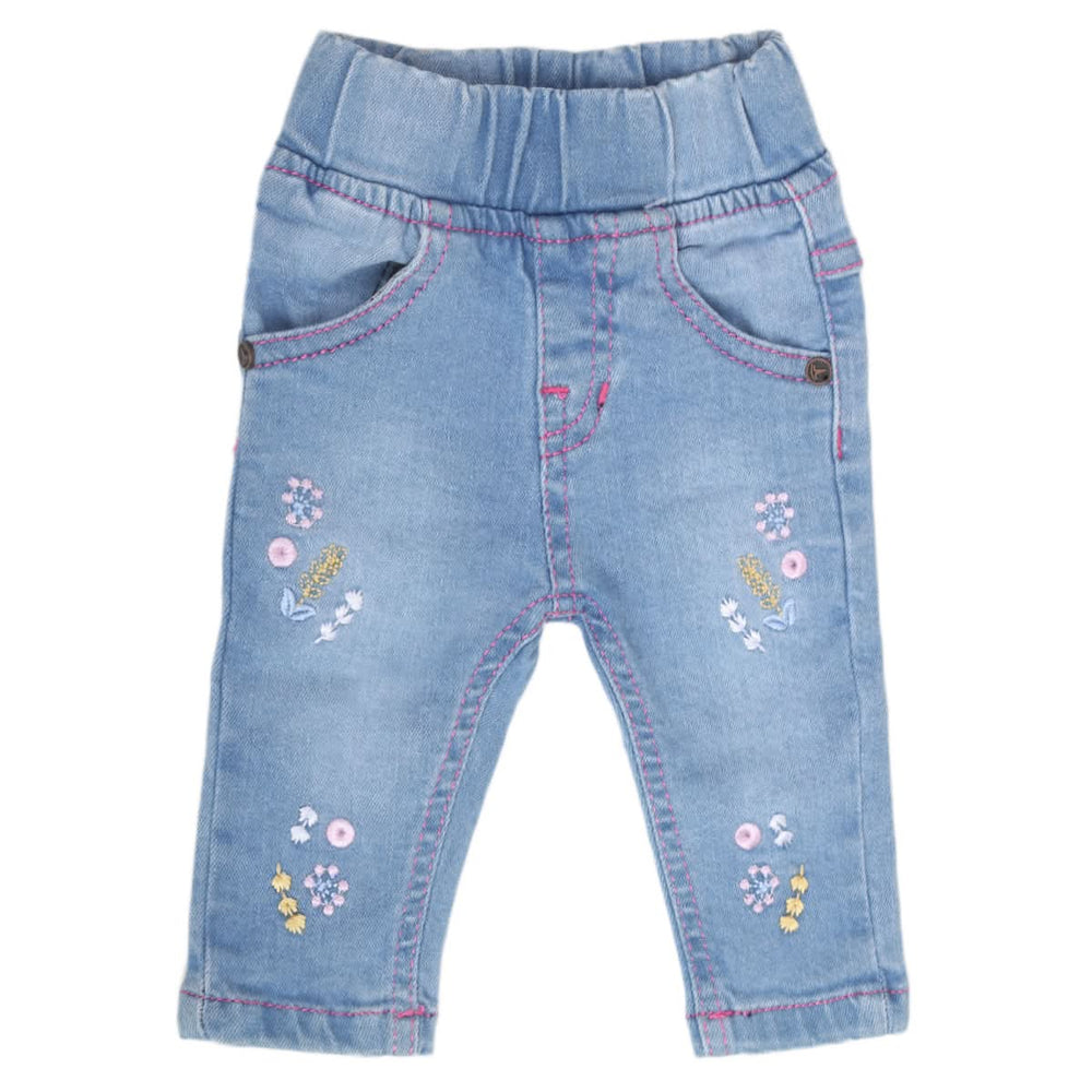 Newborn Girls pant Denim - Light Blue, Kids, New Born Girls Shorts Skirts And Pants, Chase Value, Chase Value