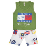 Boys Half Sleeves 2 Piece Suit - Green, Kids, Boys Sets And Suits, Chase Value, Chase Value