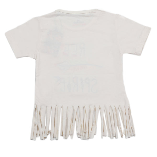 Eminent Girls Embroidered T-Shirt - Beige, Kids, Girls T-Shirts, Eminent, Chase Value