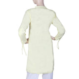 Women's Cotton Plain Kurti - Yellow, Women, Ready Kurtis, Chase Value, Chase Value