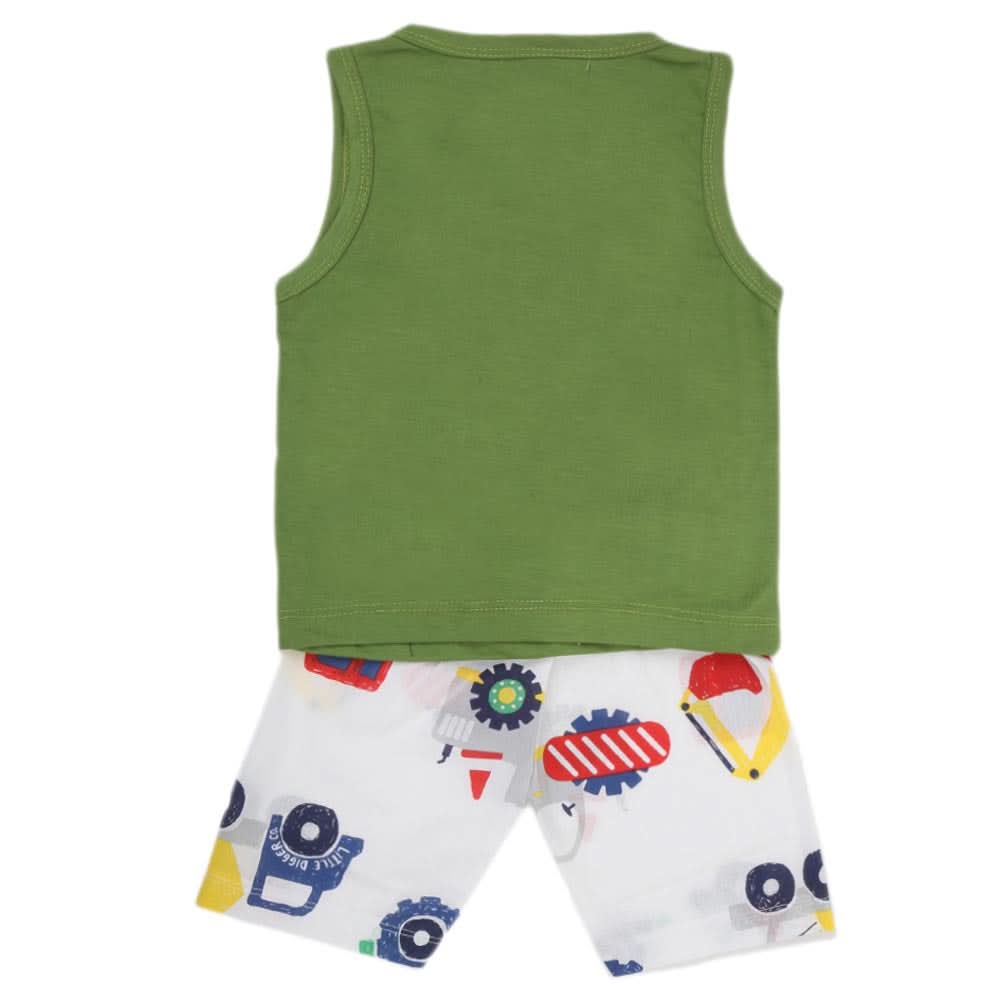 Boys Half Sleeves 2 Piece Suit - Green, Kids, Boys Sets And Suits, Chase Value, Chase Value