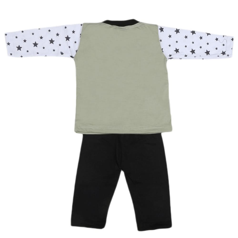 Boys Full Sleeves 2 Pcs Suit - Green, Kids, Boys Sets And Suits, Chase Value, Chase Value