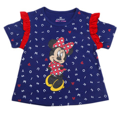 Eminent Girls Mickey Print  T-Shirt D2 - Dark Blue, Kids, Girls T-Shirts, Eminent, Chase Value