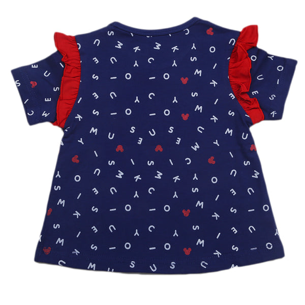 Eminent Girls Mickey Print  T-Shirt D2 - Dark Blue, Kids, Girls T-Shirts, Eminent, Chase Value