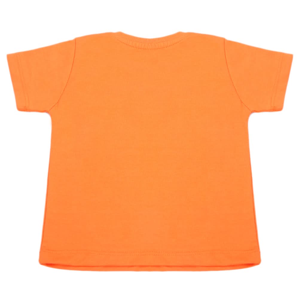Boys Half Sleeves T-Shirt - Orange, Boys T-Shirts, Chase Value, Chase Value