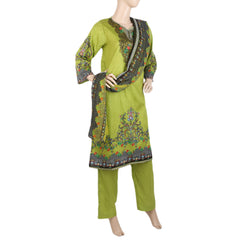 Khadde Printed Lawn 3 Piece Un-Stitched Suit - 001, Women, 3Pcs Shalwar Suit, United Textiles, Chase Value