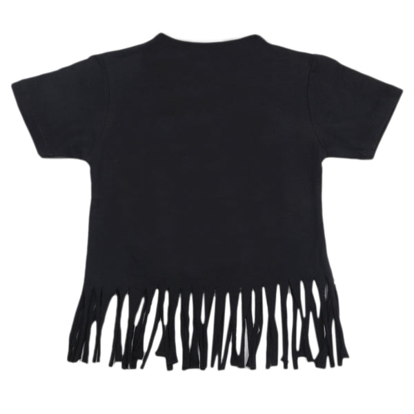 Eminent Girls Embroidered T-Shirt - Black, Kids, Girls T-Shirts, Eminent, Chase Value