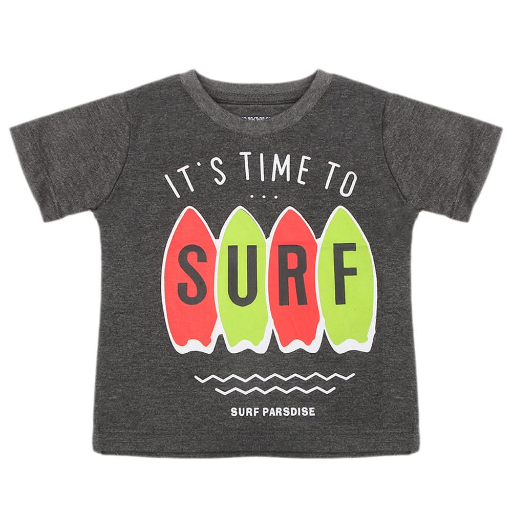 Boys Half Sleeves T-Shirt - Dark Grey, Boys T-Shirts, Chase Value, Chase Value