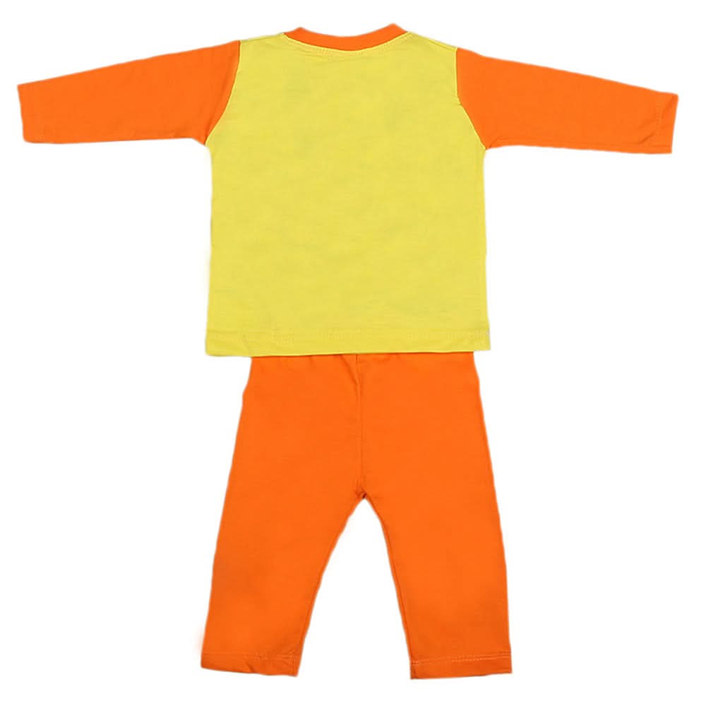 Boys Full Sleeves 2 Pcs Suit - Orange, Kids, Boys Sets And Suits, Chase Value, Chase Value