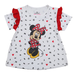 Eminent Girls Mickey Print  T-Shirt D2 - White, Kids, Girls T-Shirts, Eminent, Chase Value