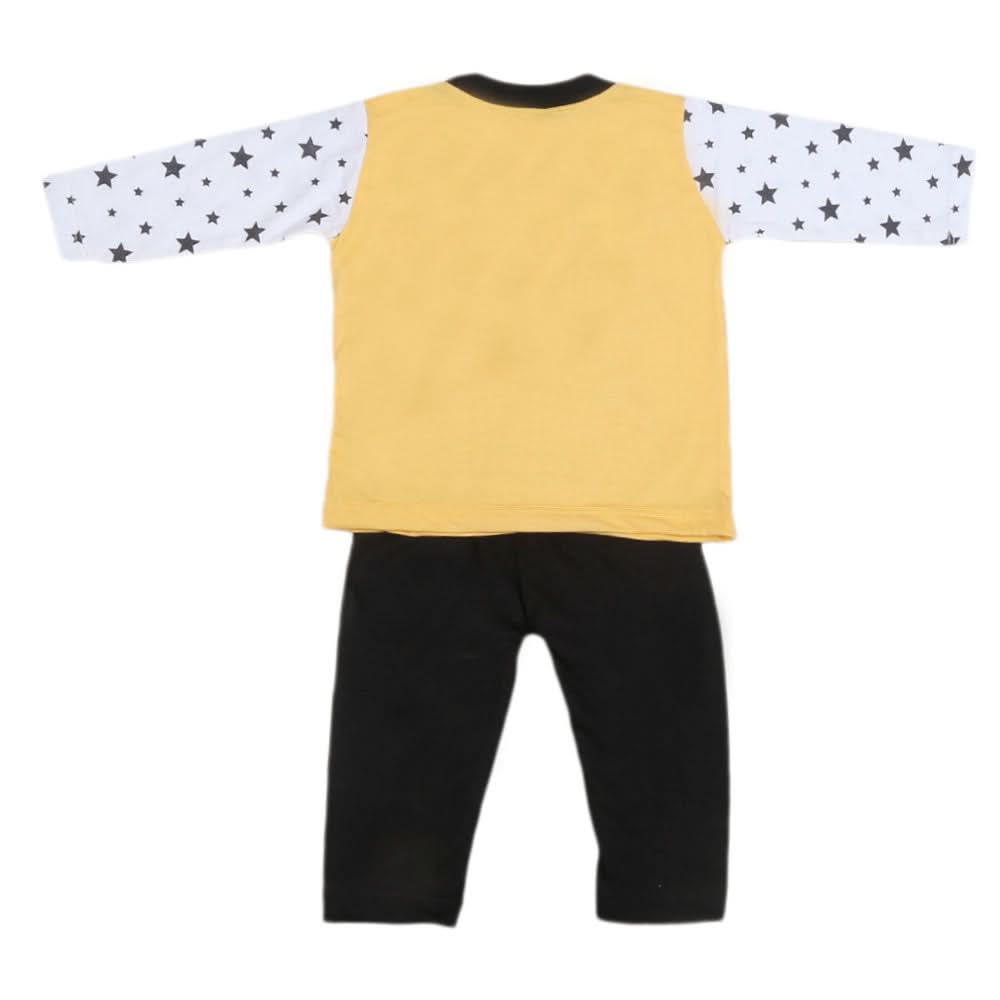 Boys Full Sleeves 2 Pcs Suit - Yellow, Kids, Boys Sets And Suits, Chase Value, Chase Value