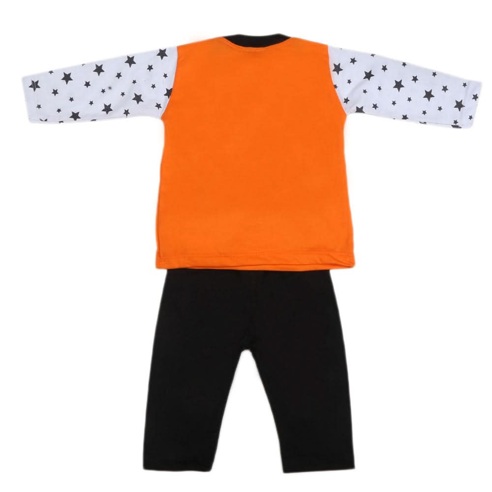 Boys Full Sleeves 2 Pcs Suit - Orange, Kids, Boys Sets And Suits, Chase Value, Chase Value