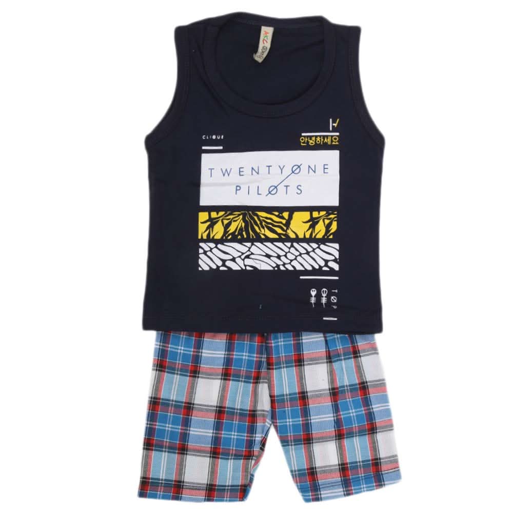 Boys Sando 2 Piece Suit - Navy Blue, Kids, Boys Sets And Suits, Chase Value, Chase Value