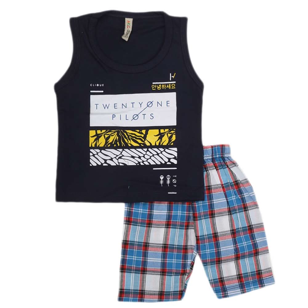 Boys Sando 2 Piece Suit - Navy Blue, Kids, Boys Sets And Suits, Chase Value, Chase Value
