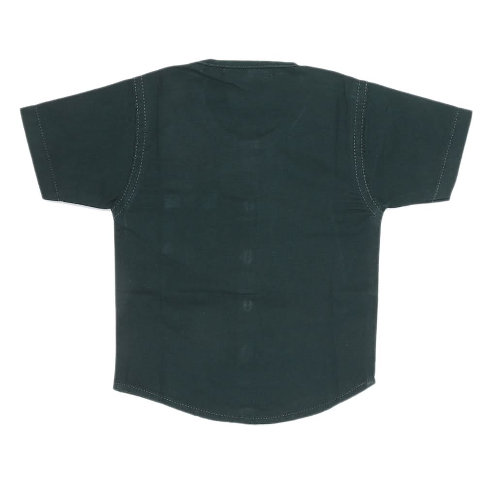 Newborn Casual Club Chambray Half Sleeves Shirt - Dark Green, Kids, NB Boys Shirts And T-Shirts, Chase Value, Chase Value