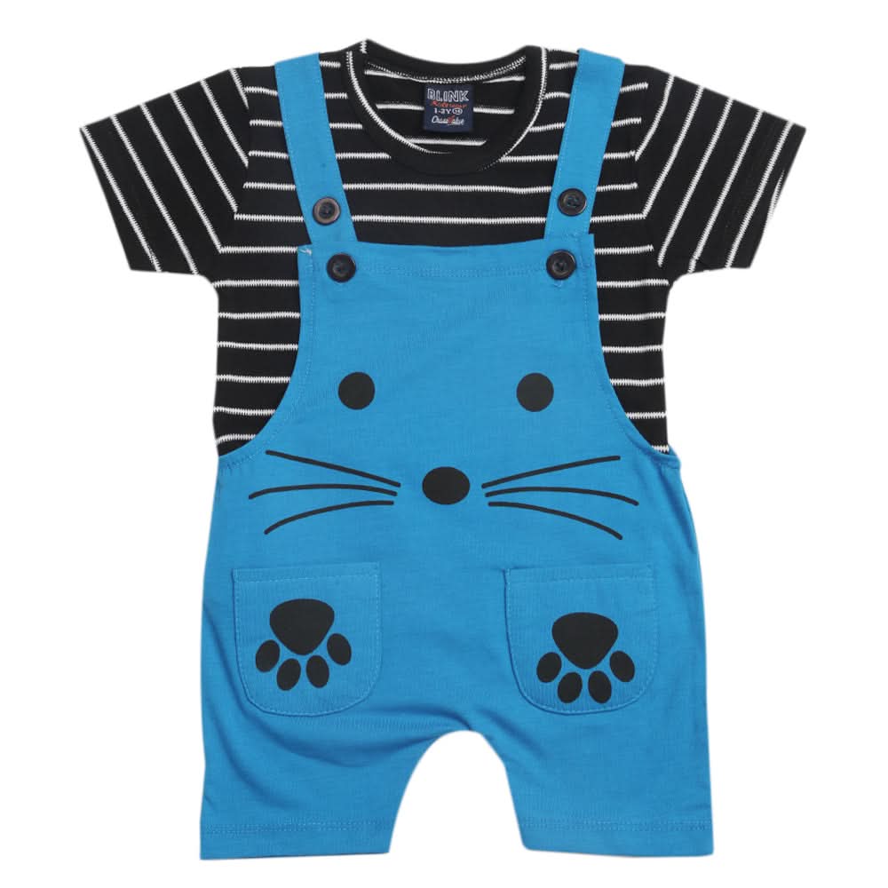 Boys Half Sleeves Romper - Blue, Kids, Boys Sets And Suits, Chase Value, Chase Value