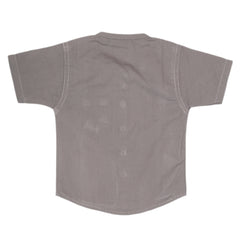 Newborn Casual Club Chambray Half Sleeves Shirt - Grey, Kids, NB Boys Shirts And T-Shirts, Chase Value, Chase Value