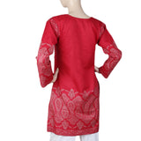Women's Cotton Plain Kurti - Maroon, Women, Ready Kurtis, Chase Value, Chase Value