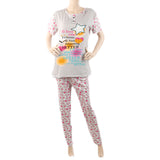 Women's 2 Piece Night Suit - Grey, Women, Night Suit, Chase Value, Chase Value