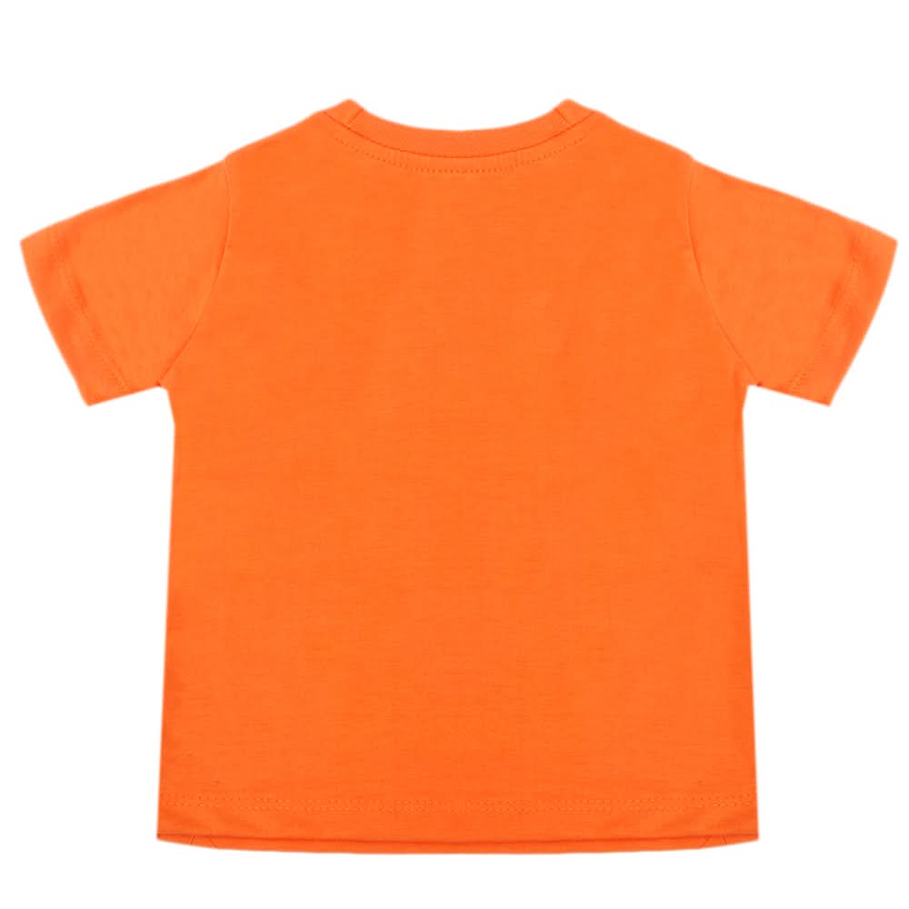 Boys Half Sleeves T-Shirt - Orange, Boys T-Shirts, Chase Value, Chase Value