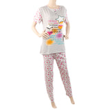 Women's 2 Piece Night Suit - Grey, Women, Night Suit, Chase Value, Chase Value