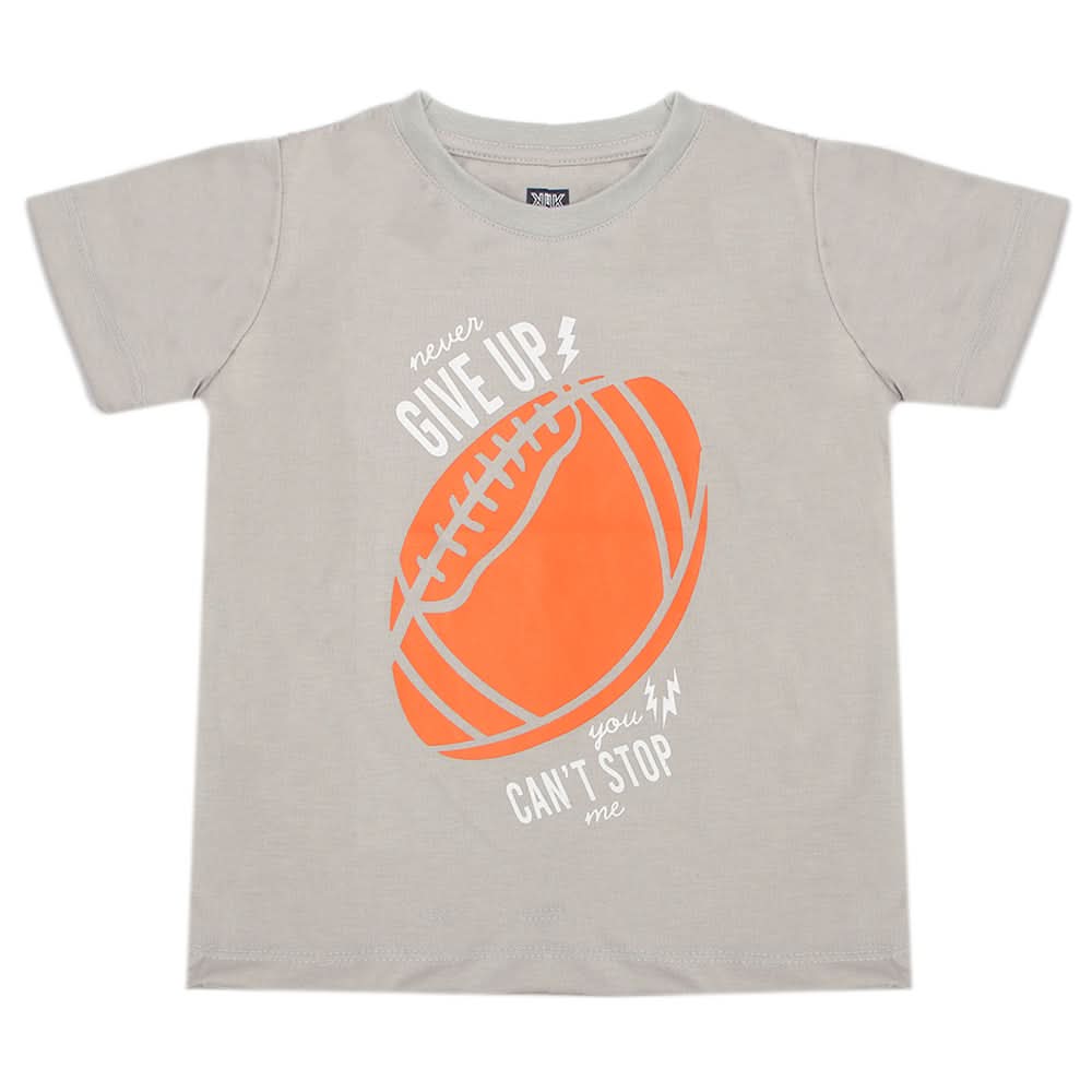 Boys Half Sleeves T-Shirt - Grey, Boys T-Shirts, Chase Value, Chase Value