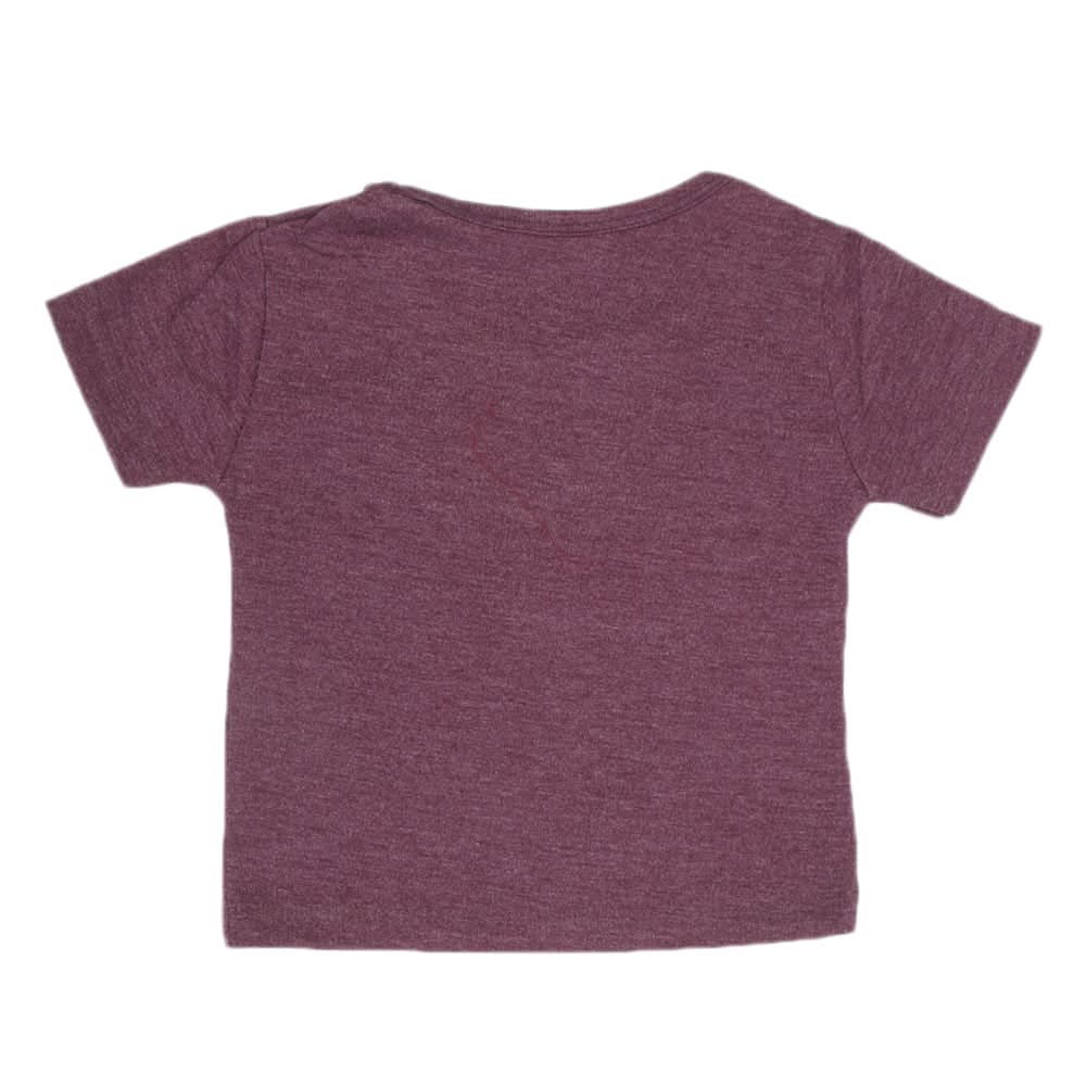 Newborn Boys Printed Half Sleeves T-Shirt - Purple, Kids, NB Boys Shirts And T-Shirts, Chase Value, Chase Value