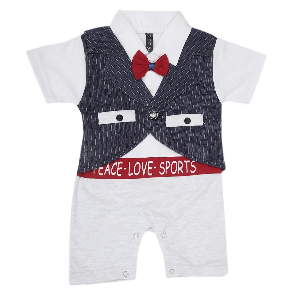 Newborn Boys Romper 43102 - Blue, Kids, NB Boys Rompers, Chase Value, Chase Value