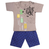 Boys Half Sleeves 2 Piece Suit - Light Grey, Kids, Boys Sets And Suits, Chase Value, Chase Value