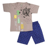 Boys Half Sleeves 2 Piece Suit - Light Grey, Kids, Boys Sets And Suits, Chase Value, Chase Value