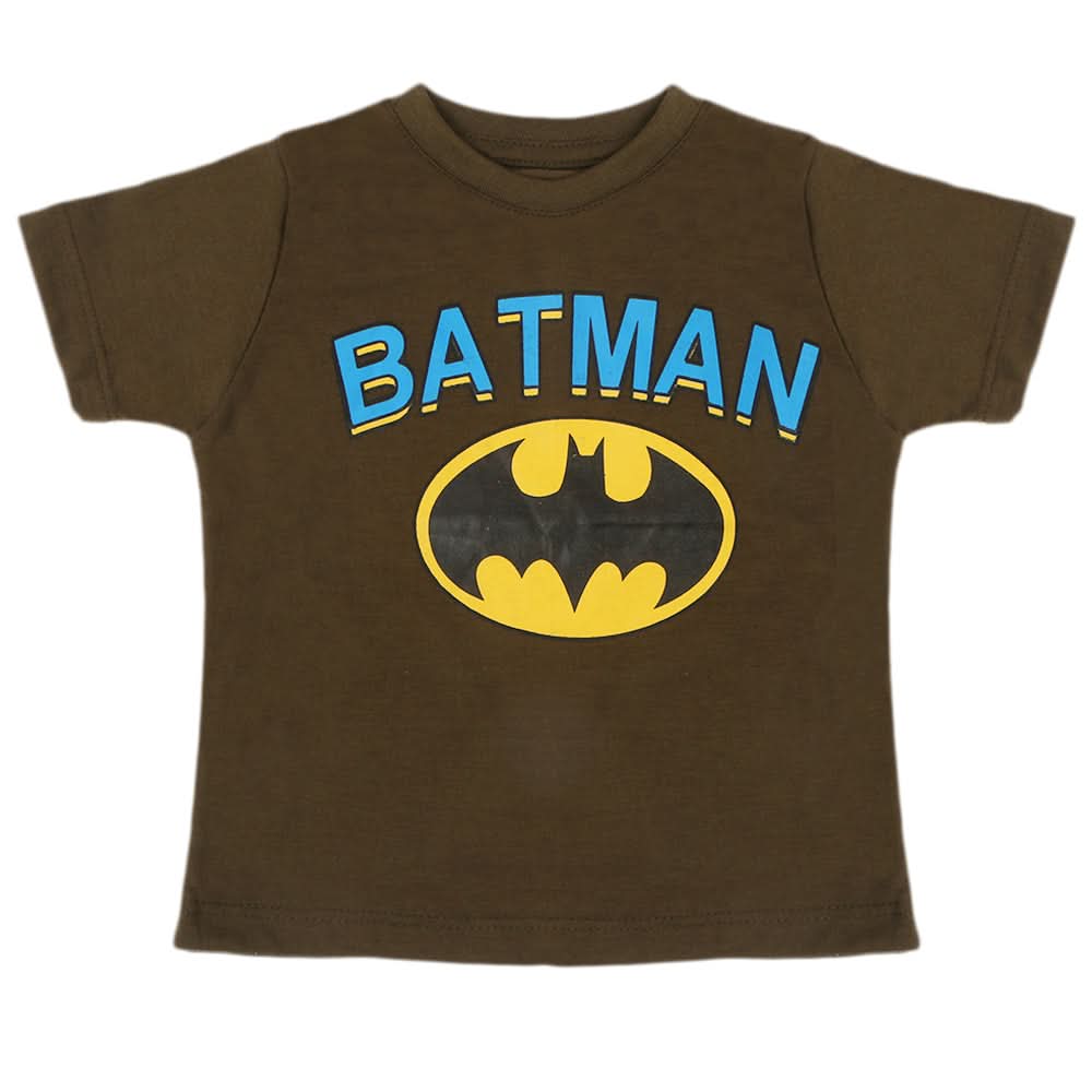 Boys Half Sleeves T-Shirt - Olive Green, Boys T-Shirts, Chase Value, Chase Value