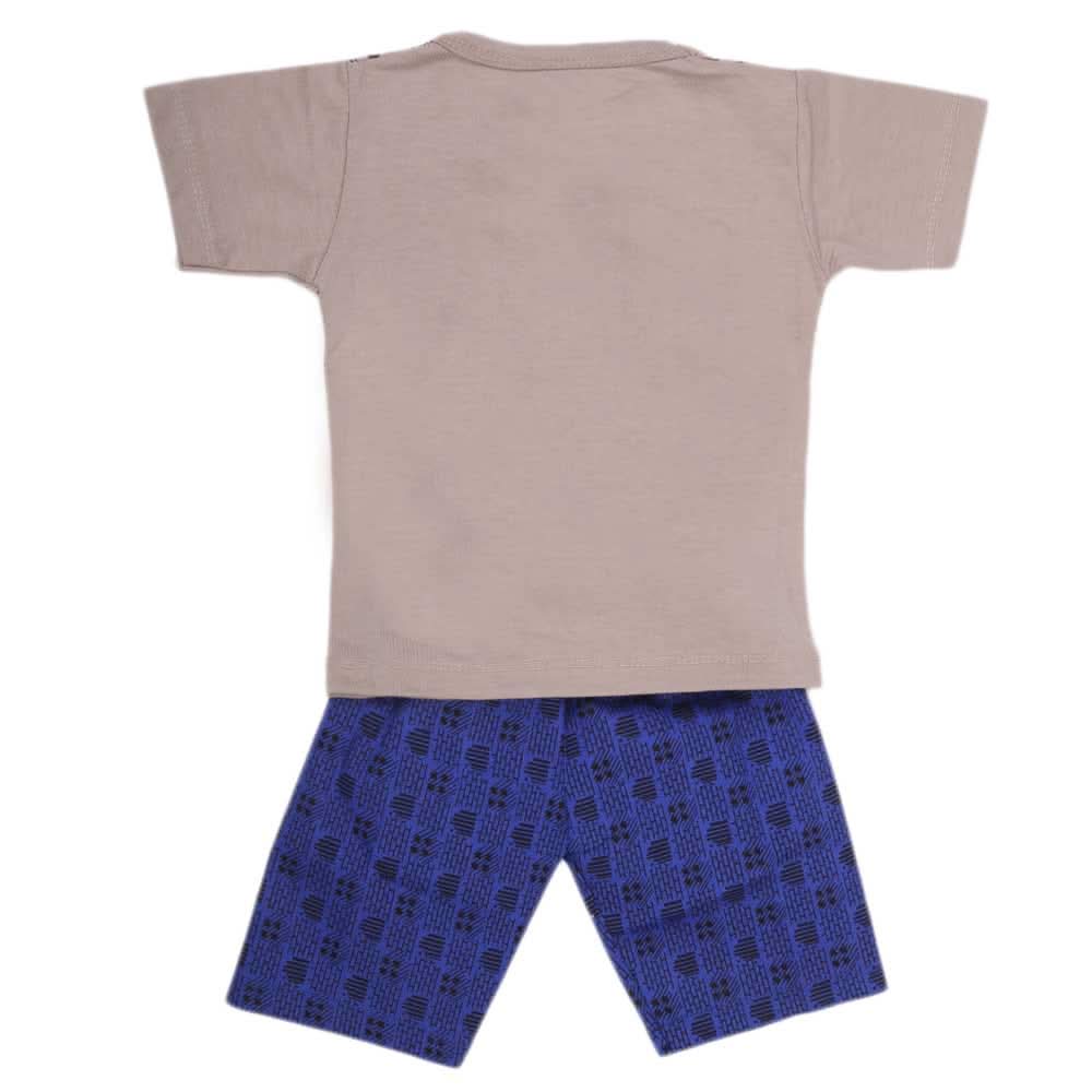 Boys Half Sleeves 2 Piece Suit - Light Grey, Kids, Boys Sets And Suits, Chase Value, Chase Value