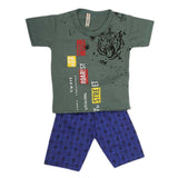 Boys Half Sleeves 2 Piece Suit - Green, Kids, Boys Sets And Suits, Chase Value, Chase Value