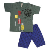 Boys Half Sleeves 2 Piece Suit - Green, Kids, Boys Sets And Suits, Chase Value, Chase Value