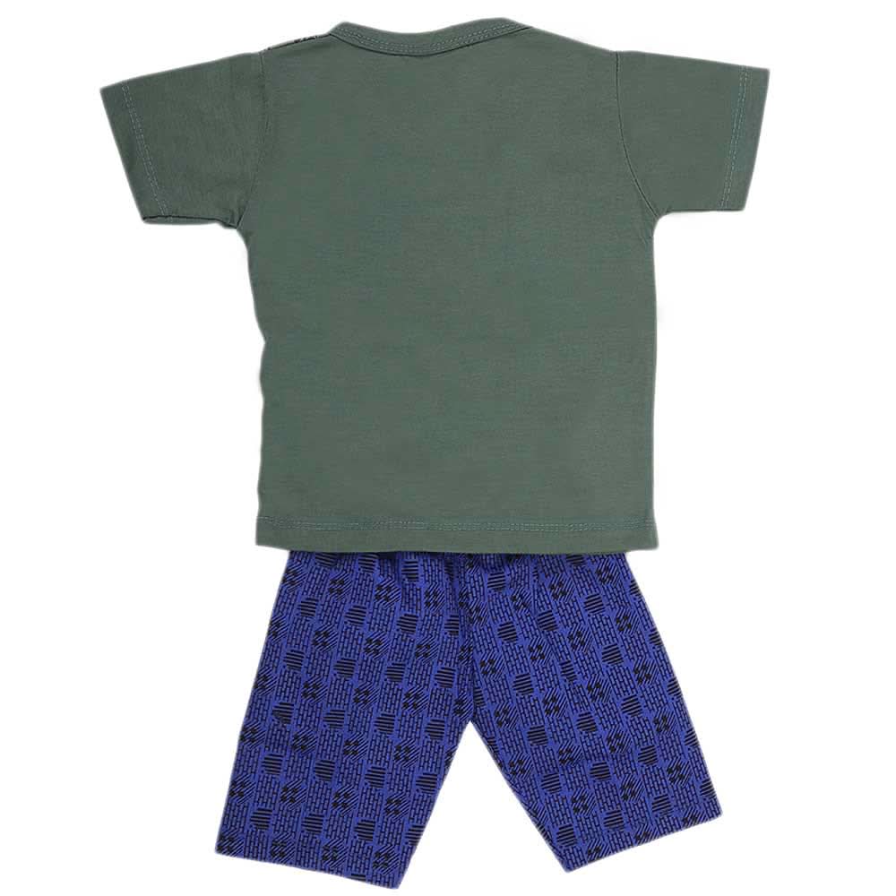 Boys Half Sleeves 2 Piece Suit - Green, Kids, Boys Sets And Suits, Chase Value, Chase Value