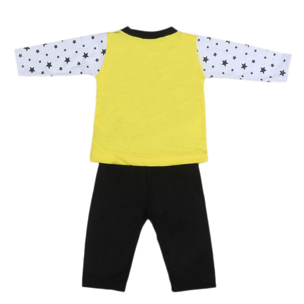 Boys Full Sleeves 2 Pcs Suit - Yellow, Kids, Boys Sets And Suits, Chase Value, Chase Value