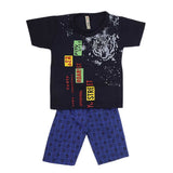 Boys Half Sleeves 2 Piece Suit - Navy Blue, Kids, Boys Sets And Suits, Chase Value, Chase Value