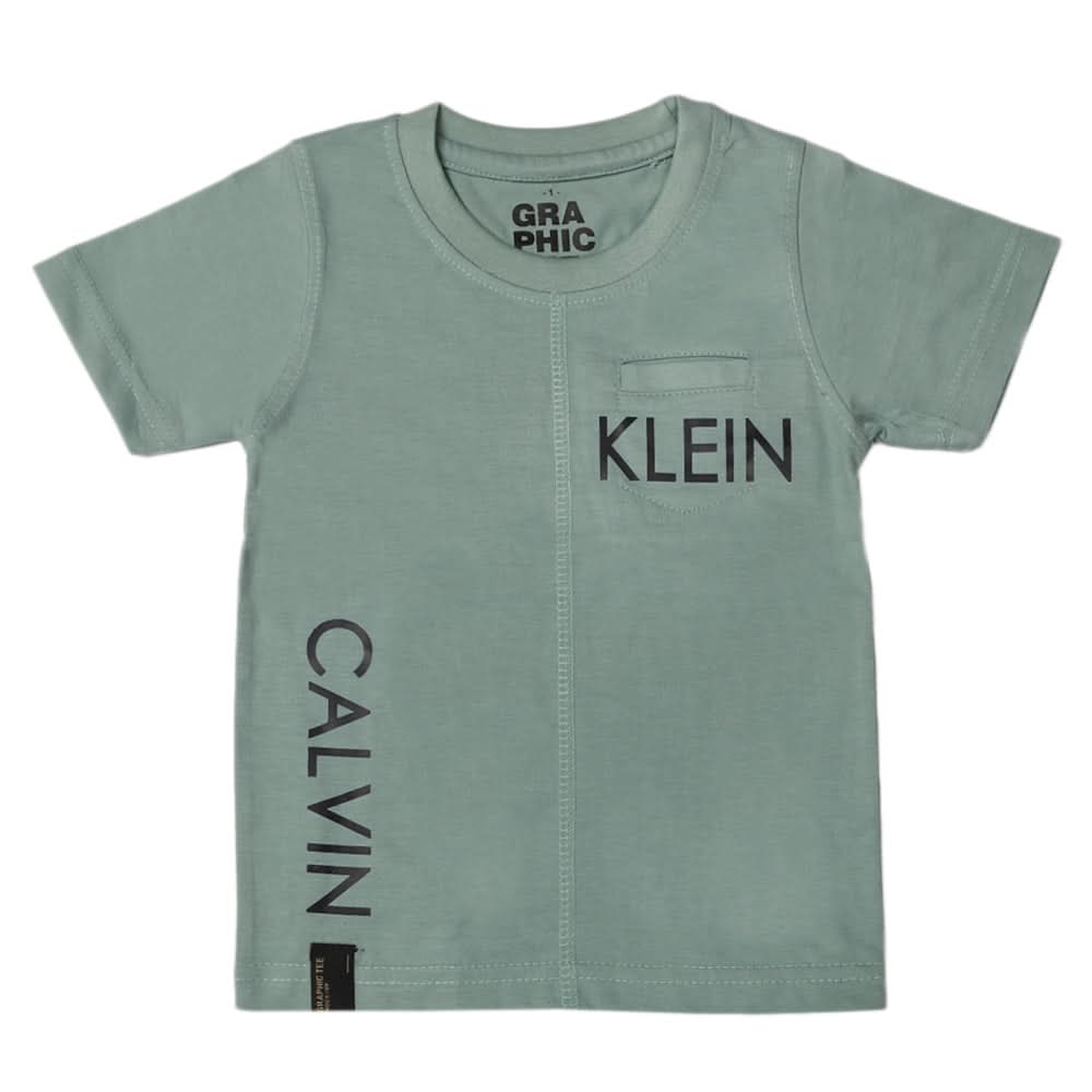 Boys Half Sleeves T-Shirt - Cyan, Boys T-Shirts, Chase Value, Chase Value