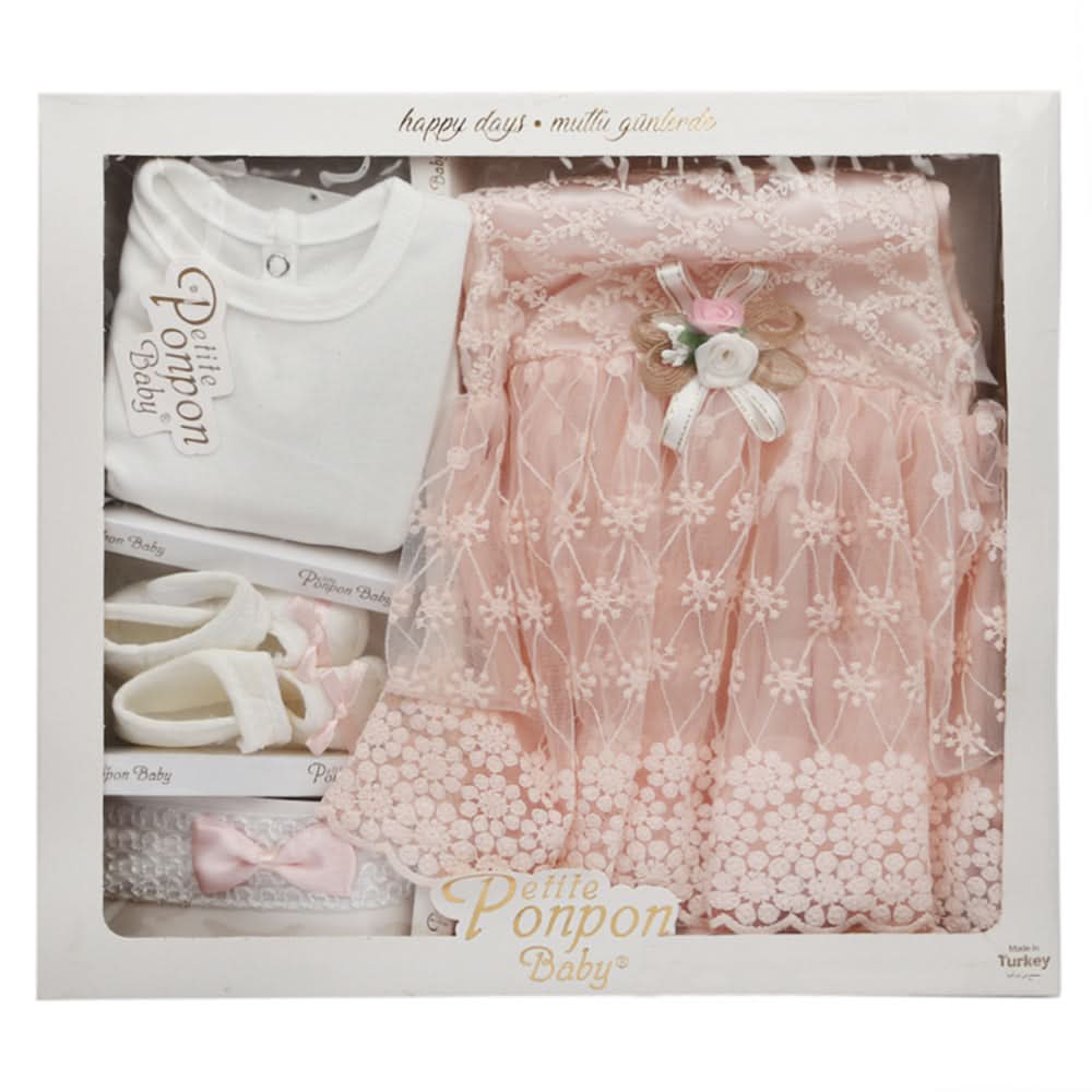 Newborn Girls Gift Set - Peach, Kids, Newborn Girls Sets And Suits, Chase Value, Chase Value