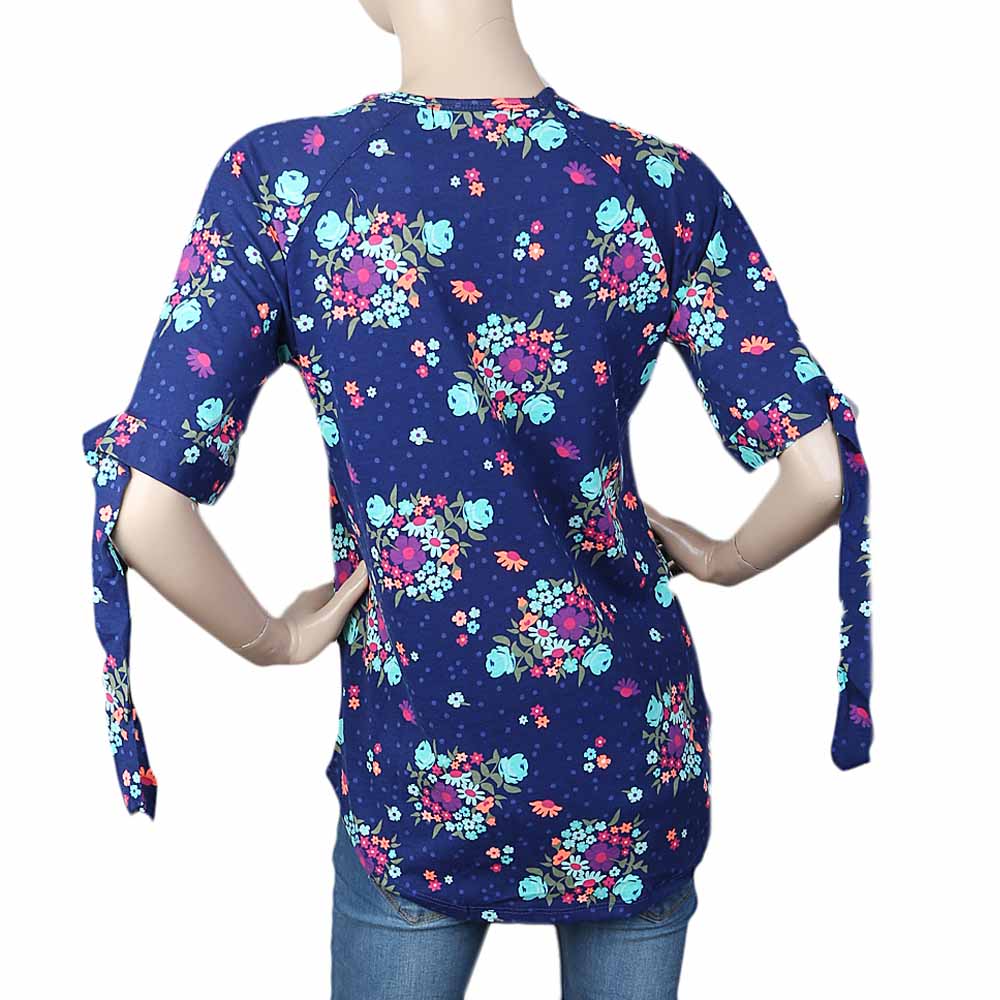 Women's Printed Western Top - Navy Blue, Women, T-Shirts And Tops, Chase Value, Chase Value