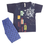Boys Half Sleeves 2 Piece Suit - Navy Blue, Kids, Boys Sets And Suits, Chase Value, Chase Value
