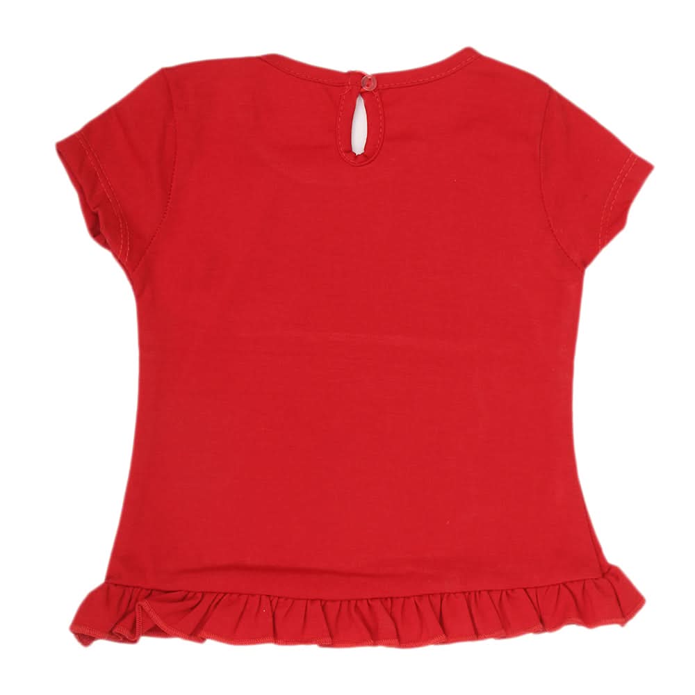 Newborn Girls Pineapple T-Shirt - Red, Kids, NB Girls T-Shirts, Chase Value, Chase Value