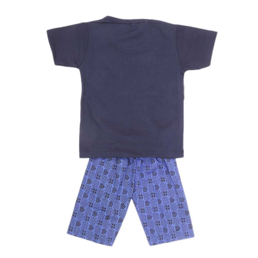Boys Half Sleeves 2 Piece Suit - Navy Blue, Kids, Boys Sets And Suits, Chase Value, Chase Value