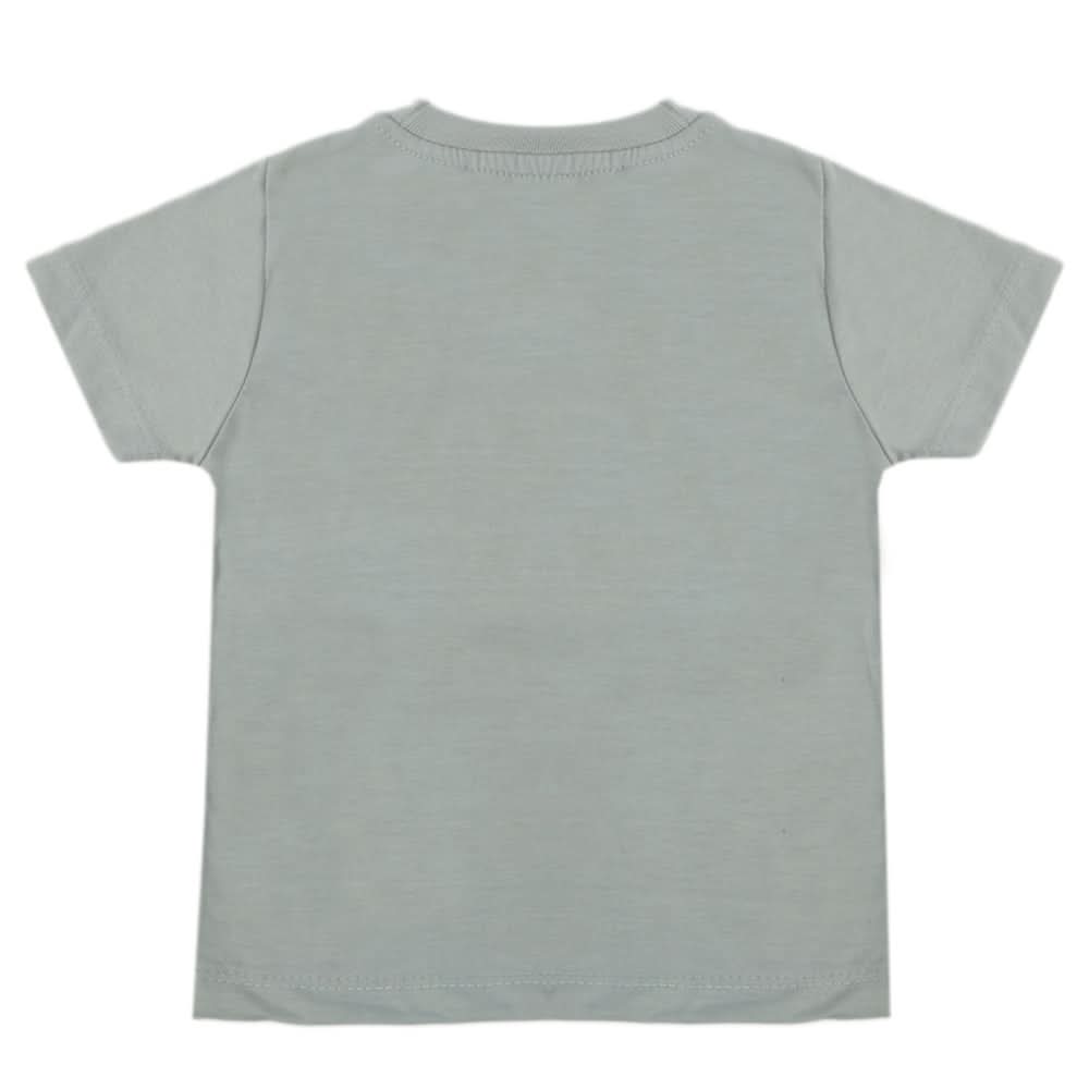 Boys Half Sleeves T-Shirt - Light Grey, Boys T-Shirts, Chase Value, Chase Value